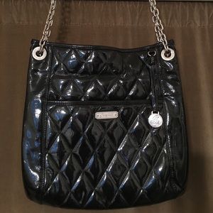 Grace Adele Black Patent Leather Bag